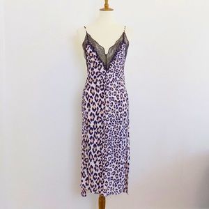 Victorias Secret leopard slip dress XS
